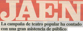 recorte de prensa de Martos